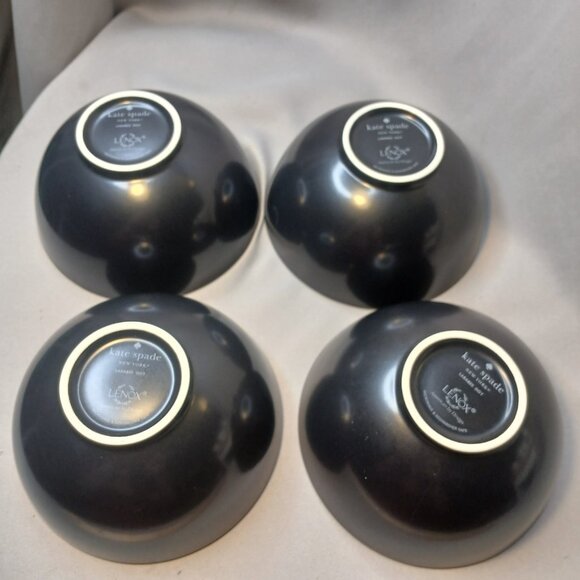 Kate Spade New York Larabee Dot Lenox 4 Fruit Dessert Sauce Bowl 5 1/2" Preown 2 - Picture 3 of 14